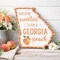 Georgia Peach Metal Sign for Summer Decorations and Wreaths - "Nothin' Sweeter Than a Georgia Peach"